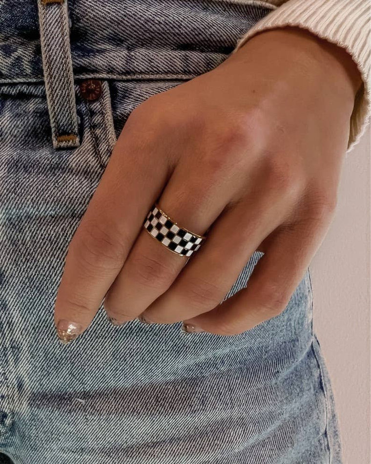 Rellery Checkerboard Ring