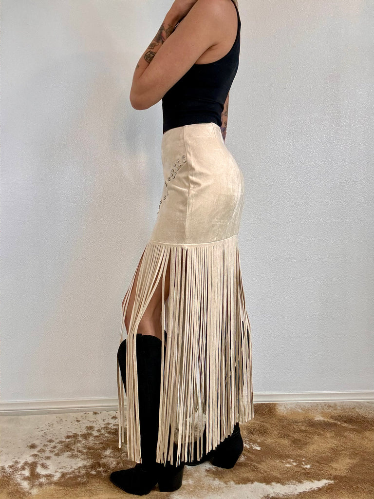 Spotlight Fringe Skirt