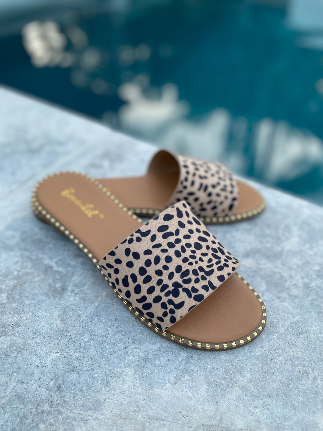 Leopard Slide Sandal